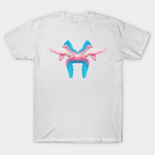 Trans Pride Angel Wings T-Shirt